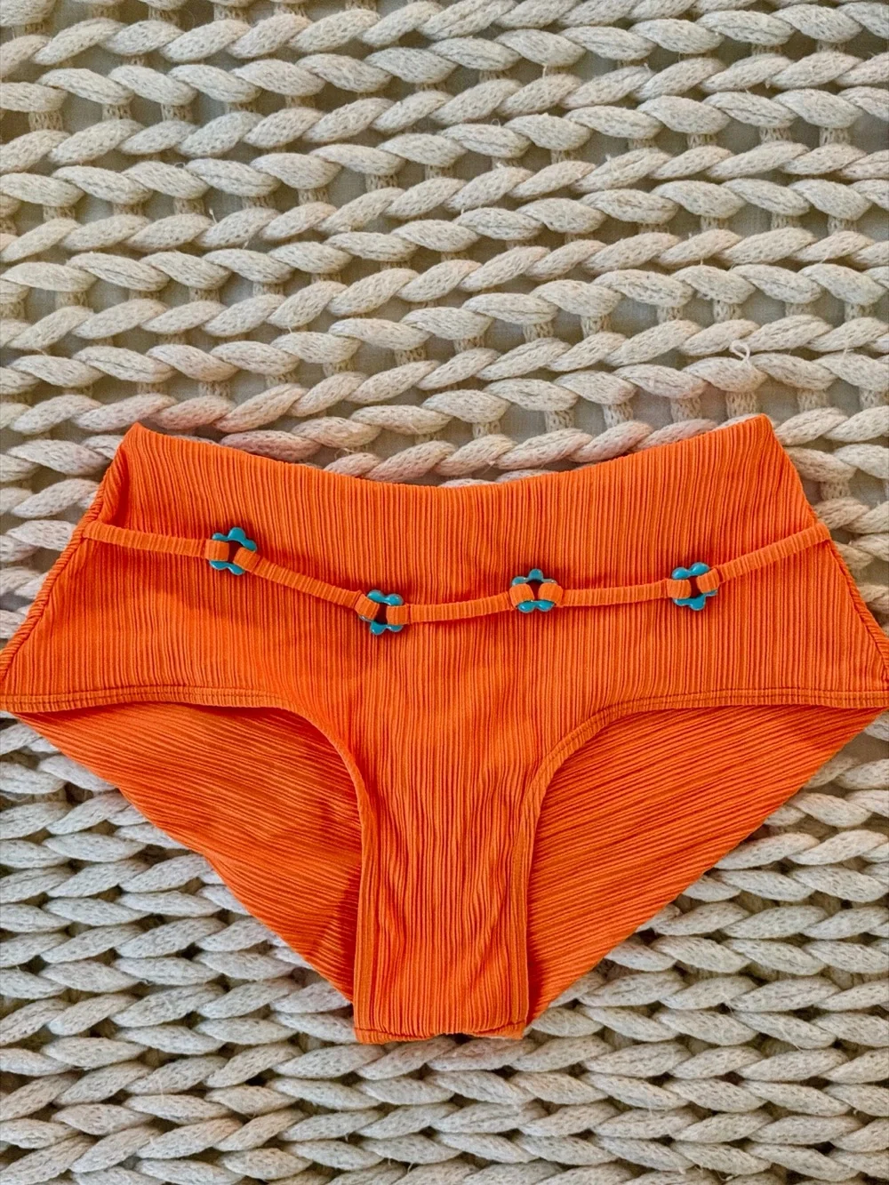 Frankies Bikinis ribbed orange
